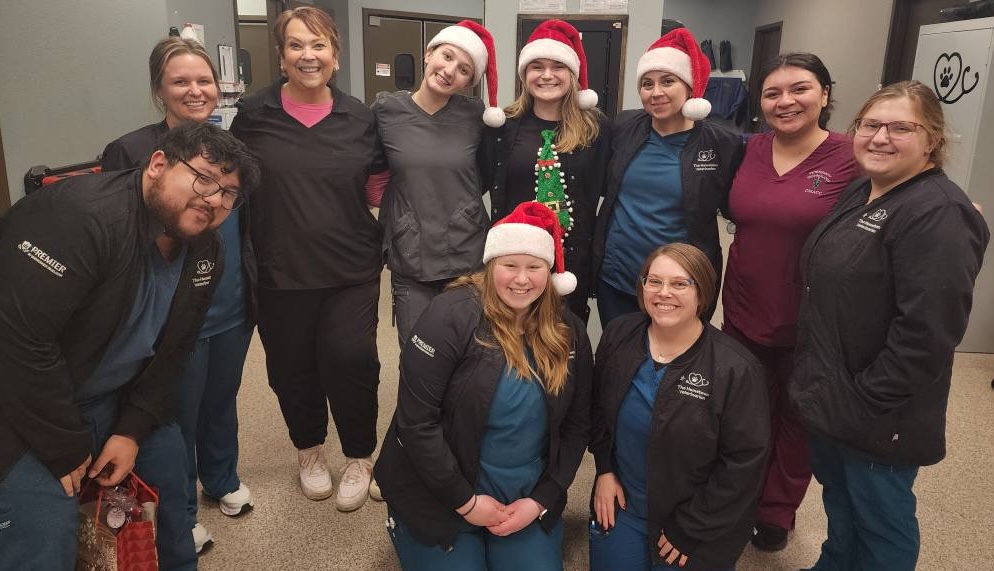 Merry Christmas from the team at The Hometown Veterinarian in Marshalltown, IA